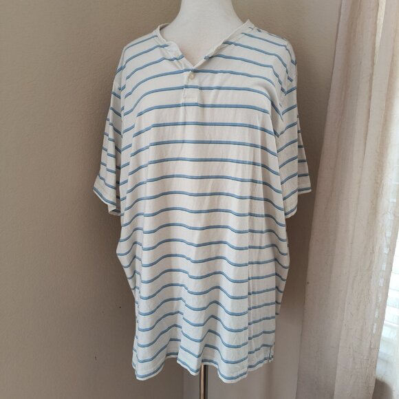 Jos. A. Bank Men's 1905 Collection 2 Button Henley Short Sleeve Shirt 4XLT NWOT - Picture 1 of 8